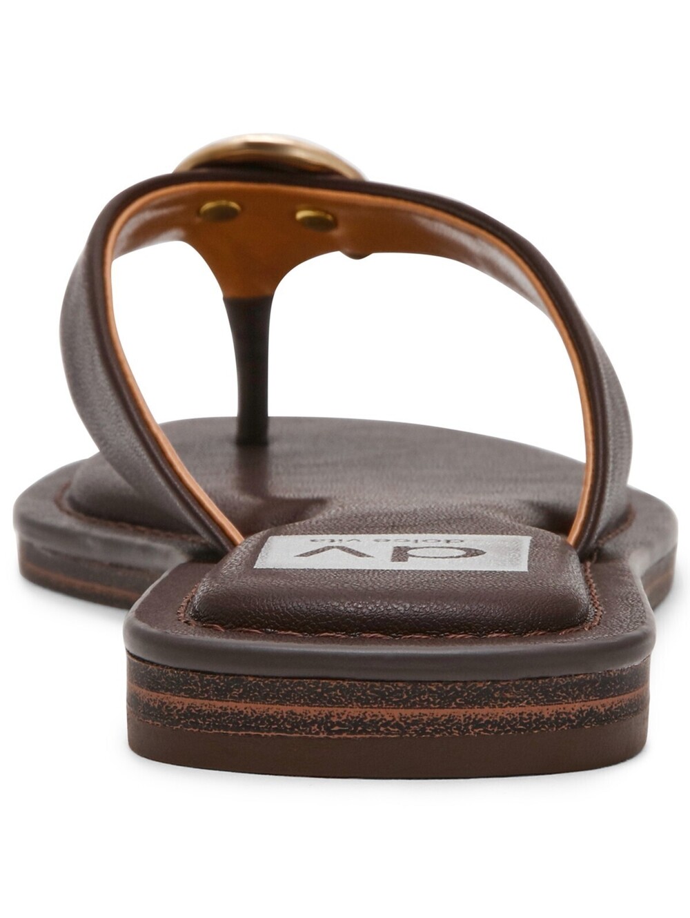 DV Dolce Vita Womens Shoes Jespar Thong Flat Sand Brown 9M - Picture 3 of 5